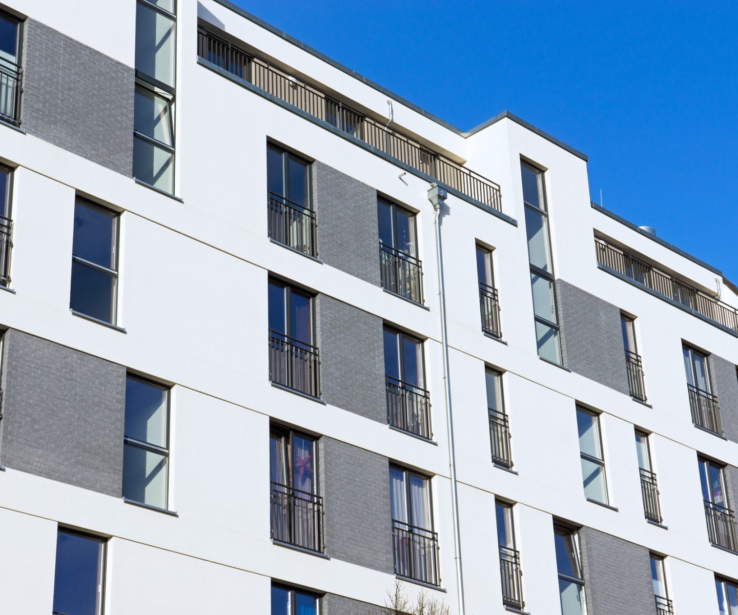 Modern apartment building