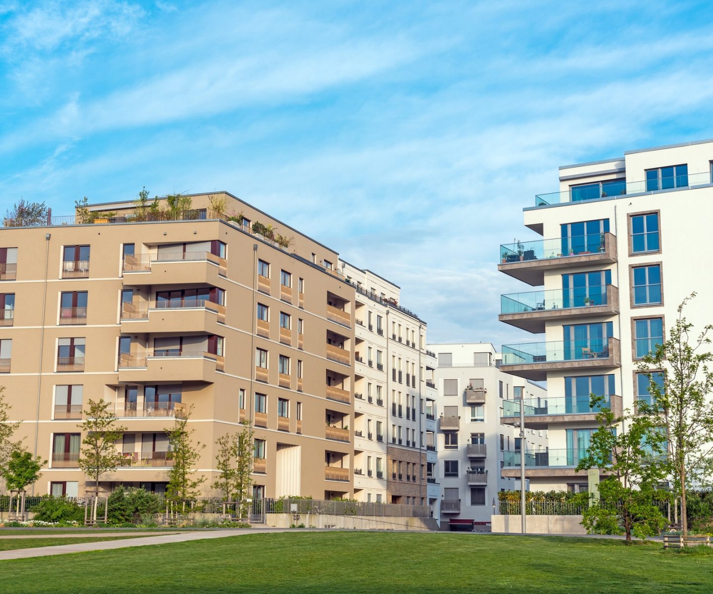Modern multi-family houses in Berlin